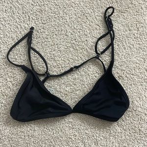 black bikini top
